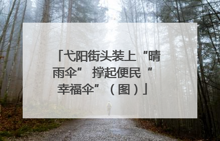 弋阳街头装上“晴雨伞” 撑起便民“幸福伞”（图）