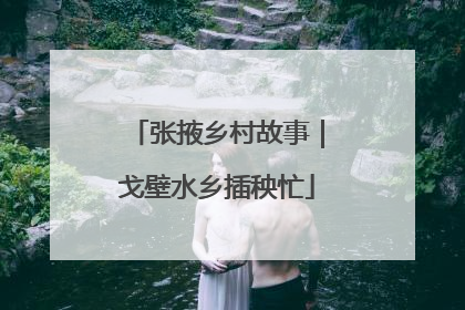 张掖乡村故事｜戈壁水乡插秧忙