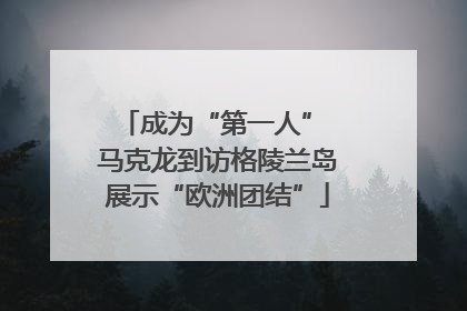 成为“第一人” 马克龙到访格陵兰岛展示“欧洲团结”