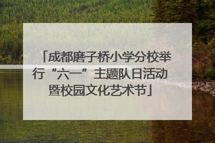 成都磨子桥小学分校举行“六一”主题队日活动暨校园文化艺术节