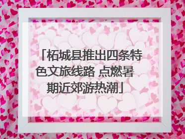 柘城县推出四条特色文旅线路 点燃暑期近郊游热潮