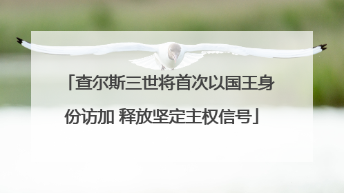 查尔斯三世将首次以国王身份访加 释放坚定主权信号