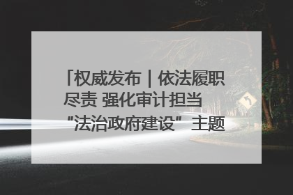 权威发布｜依法履职尽责 强化审计担当 “法治政府建设”主题系列新闻发布会市审计局专场召开