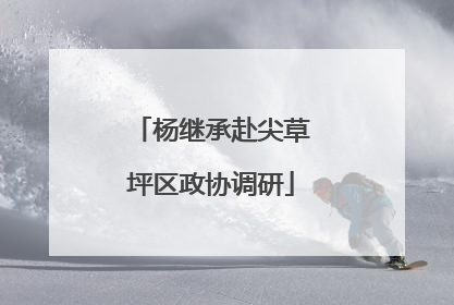 杨继承赴尖草坪区政协调研