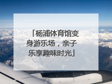 杨浦体育馆变身游乐场，亲子乐享趣味时光