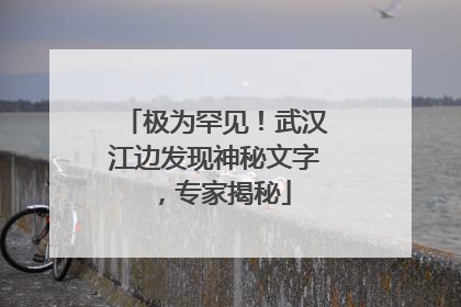 极为罕见！武汉江边发现神秘文字，专家揭秘