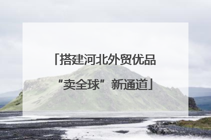 搭建河北外贸优品“卖全球”新通道