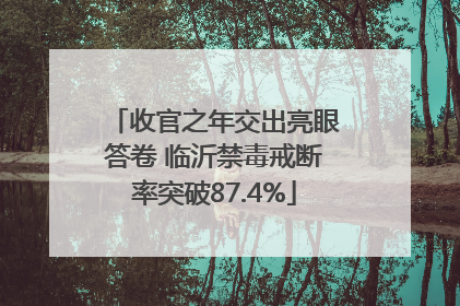收官之年交出亮眼答卷 临沂禁毒戒断率突破87.4%