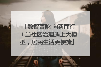 数智普陀 向新而行〡当社区治理遇上大模型，居民生活更便捷