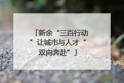 新余“三百行动”让城市与人才“双向奔赴”