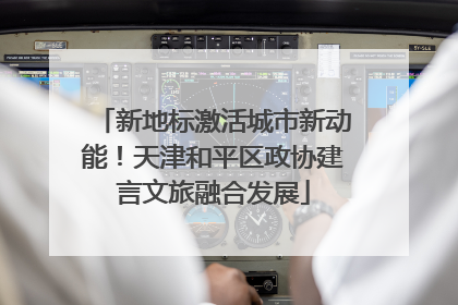 新地标激活城市新动能！天津和平区政协建言文旅融合发展
