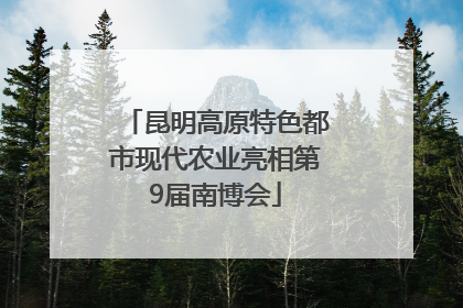昆明高原特色都市现代农业亮相第9届南博会