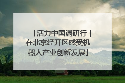 活力中国调研行｜在北京经开区感受机器人产业创新发展