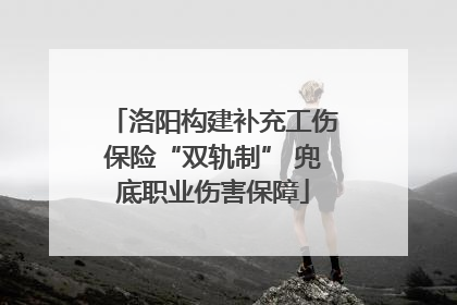 洛阳构建补充工伤保险“双轨制” 兜底职业伤害保障