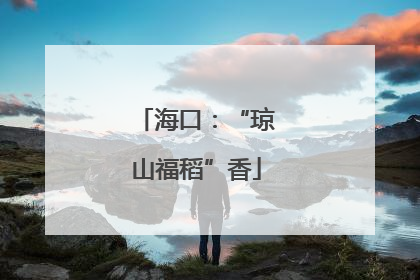 海口：“琼山福稻”香
