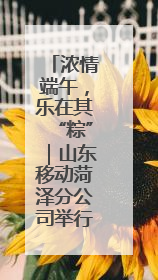 浓情端午，乐在其“粽”｜山东移动菏泽分公司举行端午节主题活动