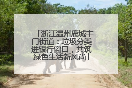 浙江温州鹿城丰门街道：垃圾分类进银行窗口，共筑绿色生活新风尚