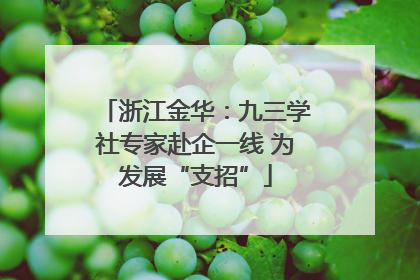 浙江金华：九三学社专家赴企一线 为发展“支招”