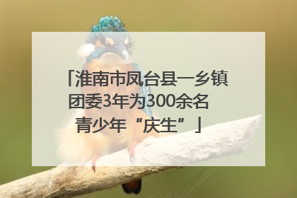 淮南市凤台县一乡镇团委3年为300余名青少年“庆生”
