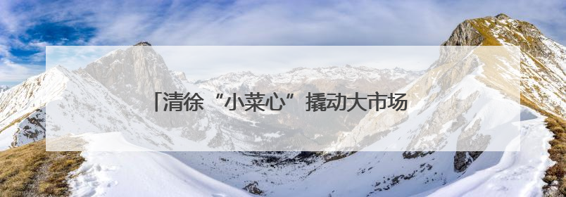 清徐“小菜心”撬动大市场 36小时直达粤港澳大湾区