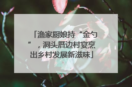 渔家厨娘持“金勺”，洞头厝边村宴烹出乡村发展新滋味