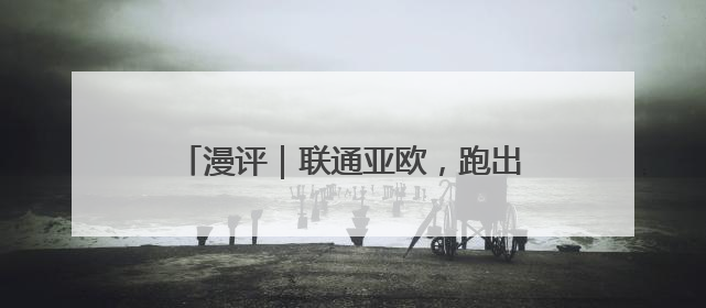 漫评｜联通亚欧，跑出共同繁荣“加速度”