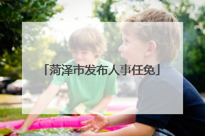 菏泽市发布人事任免