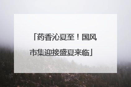 药香沁夏至！国风市集迎接盛夏来临