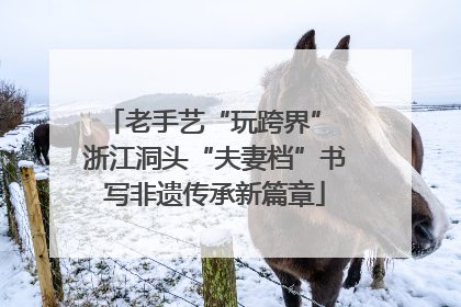 老手艺“玩跨界” 浙江洞头“夫妻档”书写非遗传承新篇章