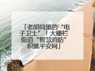 老胡同里的“电子卫士”！大栅栏街道“智慧消防”织就平安网