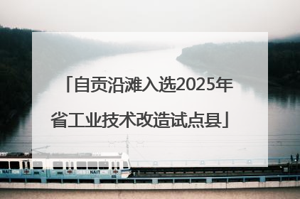 自贡沿滩入选2025年省工业技术改造试点县