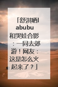 舒淇晒labubu和哭娃合影：一同去郊游！网友：这是怎么火起来了？