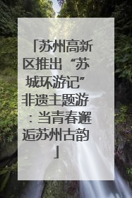 苏州高新区推出“苏城环游记”非遗主题游：当青春邂逅苏州古韵