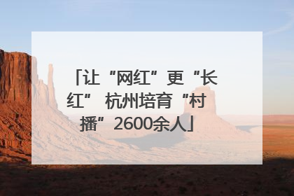 让“网红”更“长红” 杭州培育“村播”2600余人