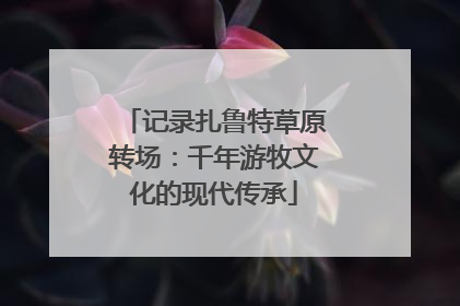 记录扎鲁特草原转场：千年游牧文化的现代传承