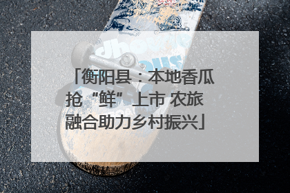衡阳县：本地香瓜抢“鲜”上市 农旅融合助力乡村振兴