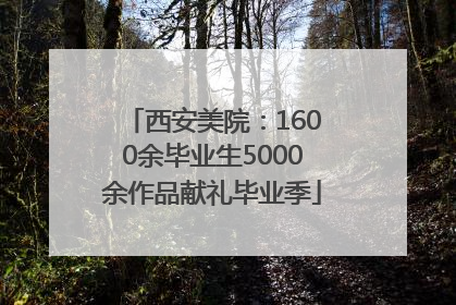 西安美院：1600余毕业生5000余作品献礼毕业季