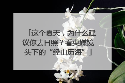 这个夏天，为什么建议你去日照？看央媒镜头下的“经山历海”