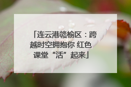 连云港赣榆区：跨越时空拥抱你 红色课堂“活”起来