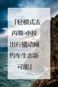 轻模式去内卷 小拉出行撬动网约车生态新可能