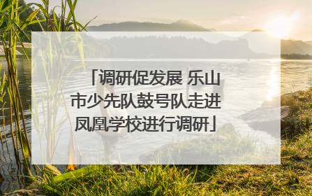调研促发展 乐山市少先队鼓号队走进凤凰学校进行调研