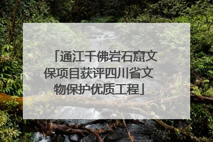 通江千佛岩石窟文保项目获评四川省文物保护优质工程