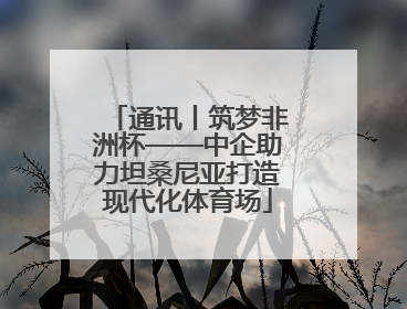 通讯丨筑梦非洲杯——中企助力坦桑尼亚打造现代化体育场