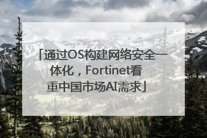 通过OS构建网络安全一体化，Fortinet看重中国市场AI需求