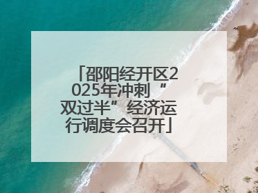 邵阳经开区2025年冲刺“双过半”经济运行调度会召开