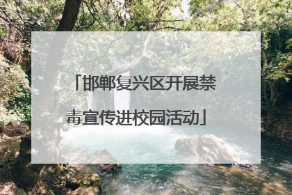 邯郸复兴区开展禁毒宣传进校园活动