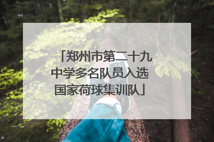 郑州市第二十九中学多名队员入选国家荷球集训队