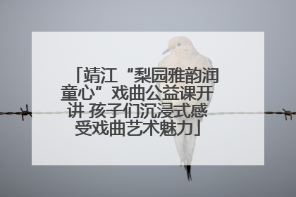 靖江“梨园雅韵润童心”戏曲公益课开讲 孩子们沉浸式感受戏曲艺术魅力