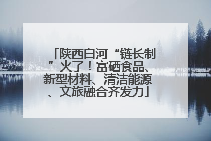 陕西白河“链长制”火了！富硒食品、新型材料、清洁能源、文旅融合齐发力