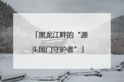 黑龙江畔的“源头国门守护者”